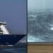 Angstaanjagende beelden tonen enorme golven die een dode en 100 gewonden hebben veroorzaakt op cruise naar het Verenigd Koninkrijk