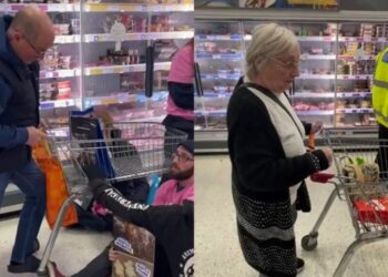 Video: Snelwegactivisten irritant? Ze zitten tegenwoordig ook gewoon in het gangpad van de supermarkt!