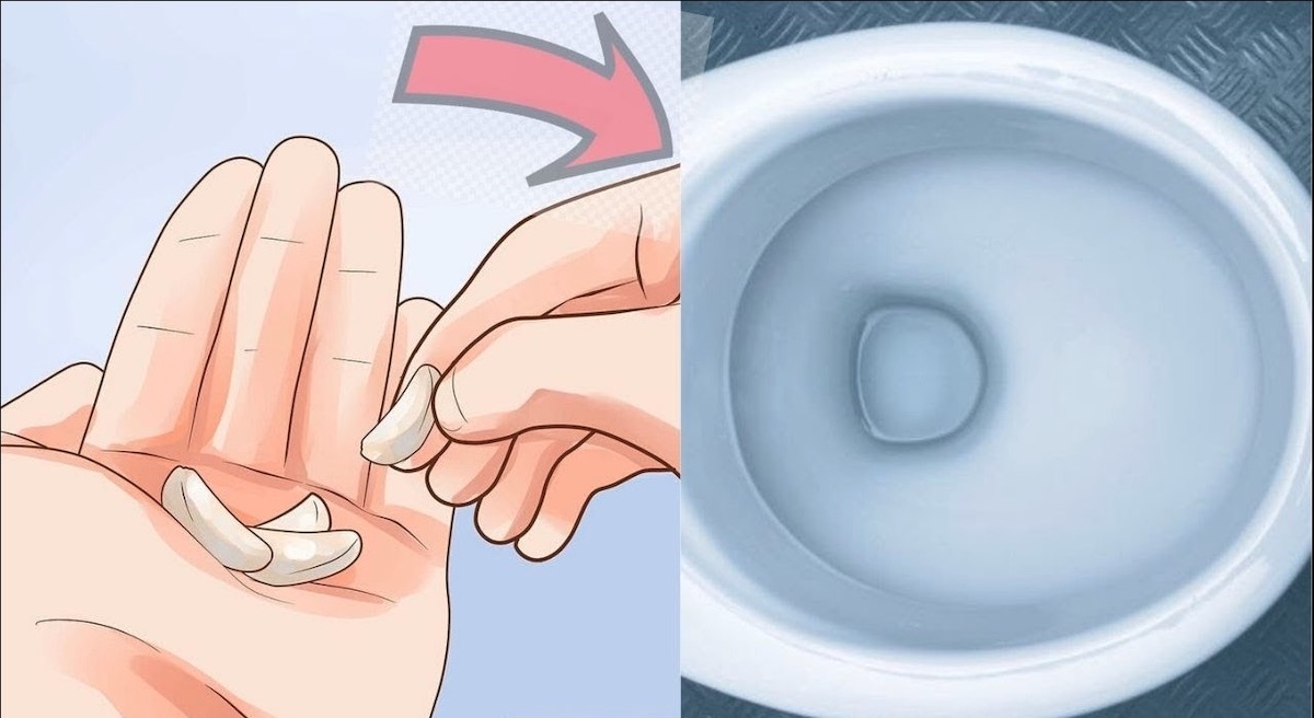 Stop een teentje knoflook in het toilet voor deze briljante reden!