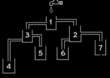 Welke emmer loopt als eerst vol? Slechts 1% kan dit ingewikkelde raadsel oplossen