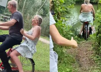 Video: Man laat vriendinnetje even zwemmen en slaapt voorlopig op de bank