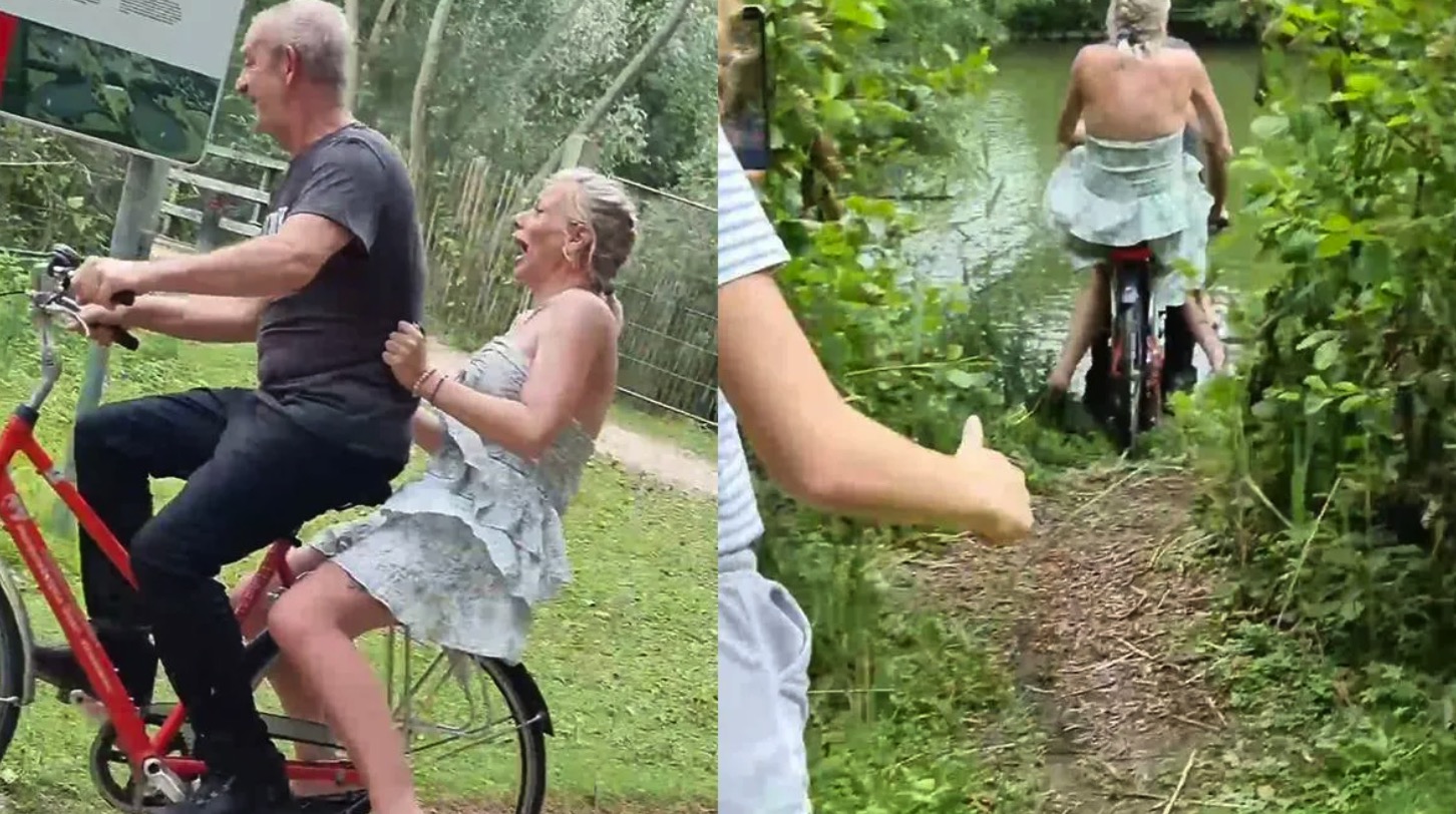 Video: Man laat vriendinnetje even zwemmen en slaapt voorlopig op de bank