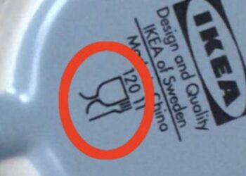 Bijna niemand weet wat dit symbool op hun servies betekent..