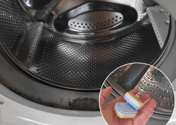 Doe eens 4 vaatwastabletten in de wasmachine en laat je verbazen over het resultaat