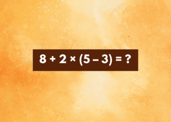 Maar heel weinig mensen weten het juiste antwoord op deze som..