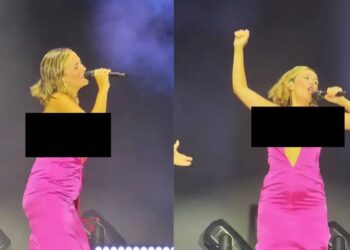 Video: Spaanse zangeres weet hoe ze de aandacht moet vasthouden tijdens haar optredens