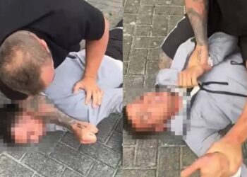 Zien: Heldhaftige buurtbewoner pakt inbreker aan op zijn slippers