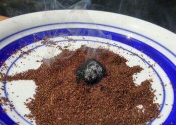 Dit is de reden waarom je koffie in brand moet steken in de tuin als je buiten zit